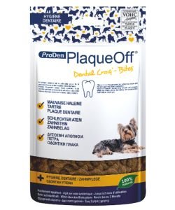 PlaqueOff Dental Croq'-Bites Chiens, 60 g